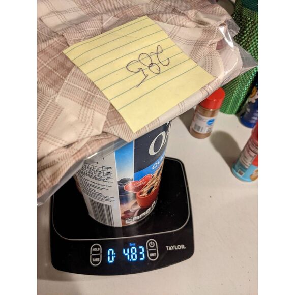 Aritzia Wilfred Alma Brown and Cream Silk Plaid Button Down Shirt Women's Size S - Picture 12 of 13